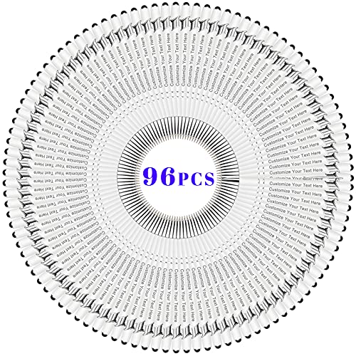 BVlleorueoi Zu 300 Stück Personalisierbarer Kugelschreiber, Personalisierter Metall Stift mit Stylus, Namen, Logo, Nachricht Gravur Geschenk für Frauen Männer-96, Weiß, 96 Stück (1er Pack) von BVlleorueoi