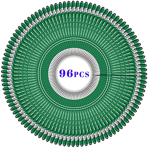 BVlleorueoi Bis Zu 300 Stück Personalisierbarer Kugelschreiber, Personalisierter Metall Stift mit Stylus, Namen, Logo, Nachricht Gravur Geschenk für Frauen Männer-96, Dunkelgrün von BVlleorueoi