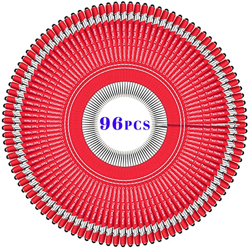 Bis Zu 300 Stück Personalisierbarer Kugelschreiber, Personalisierter Metall Stift mit Stylus, Kugelschreiber mit Namen, Logo, Nachricht Gravur Geschenk für Frauen Männer-96 Stück von BVlleorueoi