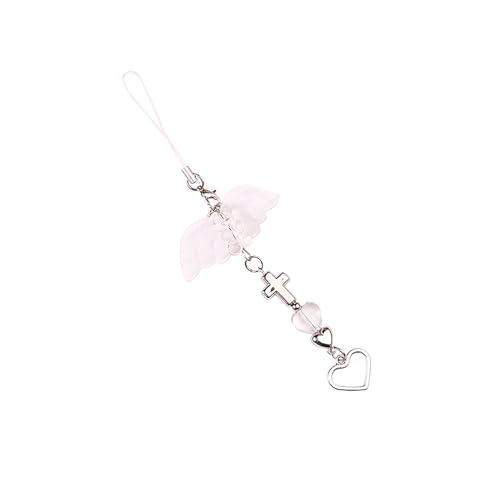 BWANGIAO Elegante Kreuze als Anhänger, Handy-Gurte, Kette, zierlicher Flügel-Schlüsselanhänger, Ornament, stilvoller Schlüsselanhänger, Handy-Anhänger für Mädchen BWANGIAO Elegante Kreuze als Anhänger, Handy-Gurte, Kette, zierlicher Flügel-Schlüsselanhänger, Ornament, stilvoller Schlüsselanhänger, Handy-Anhänger für Mädchen von BWANGIAO