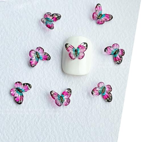 BWANGIAO Schmetterlings-Strasssteine für Nägel, Kunstharz, Edelsteine für Nägel, Strasssteine mit Flacher Rückseite, Diamanten für Nagelkunstzubehör, Nagelschmuck BWANGIAO Schmetterlings-Strasssteine für Nägel, Kunstharz, Edelsteine für Nägel, Strasssteine mit Flacher Rückseite, Diamanten für Nagelkunstzubehör, Nagelschmuck von BWANGIAO