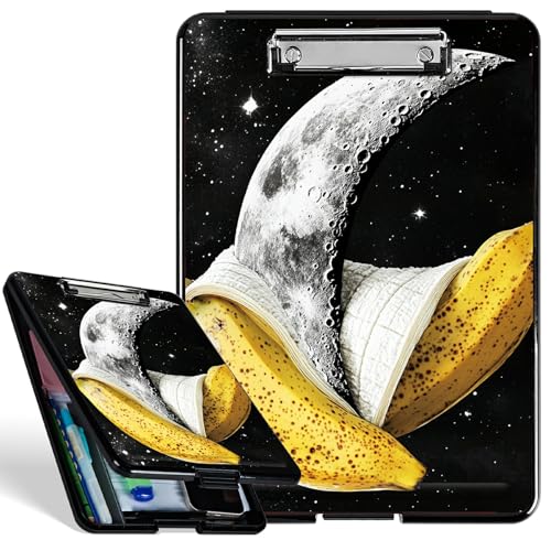 Klemmbrett aus Kunststoff mit starkem Clip, Banana Moon langlebiges Klemmbrett für Krankenschwestern im A4-Format, robustes Klemmbrett mit Aufbewahrungs-Schreibfläche für Büro, Schule Klemmbrett aus Kunststoff mit starkem Clip, Banana Moon langlebiges Klemmbrett für Krankenschwestern im A4-Format, robustes Klemmbrett mit Aufbewahrungs-Schreibfläche für Büro, Schule von BWEGRHE
