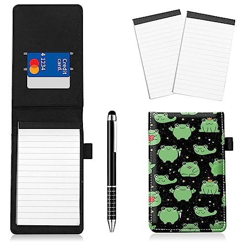 Notizblockhalter im Taschenformat, PU-Leder, Mini-Notizblöcke, Einband mit 2 kleinen Notizblöcken und Eingabestift, 13,7 x 8,6 cm, für Büro, Reporter, Polizei, Nachrichten, Studenten, Prinzessin Notizblockhalter im Taschenformat, PU-Leder, Mini-Notizblöcke, Einband mit 2 kleinen Notizblöcken und Eingabestift, 13,7 x 8,6 cm, für Büro, Reporter, Polizei, Nachrichten, Studenten, Prinzessin von BWEGRHE