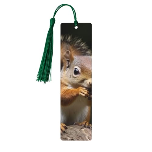 Eichhörnchen Tier Lesezeichen Ornament, Holz Lesezeichen mit Quaste, Lesezeichen für Buchliebhaber, Seitenmarkierungen, Lesegeschenke für Frauen und Männer, handgefertigtes Holz-Lesezeichen-Etikett Eichhörnchen Tier Lesezeichen Ornament, Holz Lesezeichen mit Quaste, Lesezeichen für Buchliebhaber, Seitenmarkierungen, Lesegeschenke für Frauen und Männer, handgefertigtes Holz-Lesezeichen-Etikett von BWLHJKE