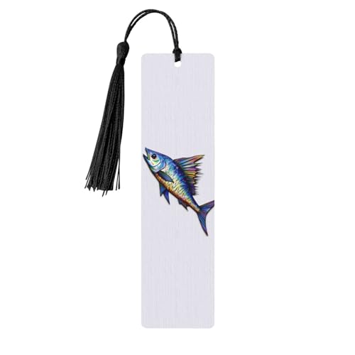 Fish Art Lesezeichen Ornament, Holz-Lesezeichen mit Quaste, Lesezeichen für Buchliebhaber, Seitenmarkierungen, Lesegeschenke für Frauen und Männer, handgefertigtes Holz-Lesezeichen-Etikett Fish Art Lesezeichen Ornament, Holz-Lesezeichen mit Quaste, Lesezeichen für Buchliebhaber, Seitenmarkierungen, Lesegeschenke für Frauen und Männer, handgefertigtes Holz-Lesezeichen-Etikett von BWLHJKE