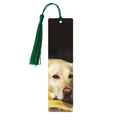 Gelber Hund Lesezeichen Ornament, Holz-Lesezeichen mit Quaste, Lesezeichen für Buchliebhaber, Seitenmarkierungen, Lesegeschenke für Frauen und Männer, handgefertigtes Holz-Lesezeichen-Etikett Gelber Hund Lesezeichen Ornament, Holz-Lesezeichen mit Quaste, Lesezeichen für Buchliebhaber, Seitenmarkierungen, Lesegeschenke für Frauen und Männer, handgefertigtes Holz-Lesezeichen-Etikett von BWLHJKE