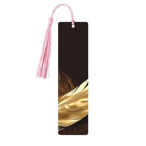 Goldene Federn Lesezeichen Ornament, Holz-Lesezeichen mit Quaste, Lesezeichen für Buchliebhaber, Seitenmarkierungen, Lesegeschenke für Frauen und Männer, handgefertigtes Holz-Lesezeichen-Etikett Goldene Federn Lesezeichen Ornament, Holz-Lesezeichen mit Quaste, Lesezeichen für Buchliebhaber, Seitenmarkierungen, Lesegeschenke für Frauen und Männer, handgefertigtes Holz-Lesezeichen-Etikett von BWLHJKE