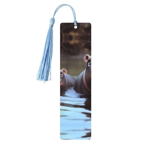Hippos Lesezeichen Ornament, Holz-Lesezeichen mit Quaste, Lesezeichen für Buchliebhaber, Seitenmarkierungen, Lesegeschenke für Frauen und Männer, handgefertigtes Holz-Lesezeichen-Etikett Hippos Lesezeichen Ornament, Holz-Lesezeichen mit Quaste, Lesezeichen für Buchliebhaber, Seitenmarkierungen, Lesegeschenke für Frauen und Männer, handgefertigtes Holz-Lesezeichen-Etikett von BWLHJKE