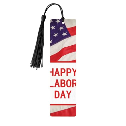 Lesezeichen "Happy Labor Day", Ornament, Holz-Lesezeichen mit Quaste, Lesezeichen für Buchliebhaber, Seitenmarkierungen, Lesegeschenke für Frauen und Männer, handgefertigtes Holz-Lesezeichen-Etikett Lesezeichen "Happy Labor Day", Ornament, Holz-Lesezeichen mit Quaste, Lesezeichen für Buchliebhaber, Seitenmarkierungen, Lesegeschenke für Frauen und Männer, handgefertigtes Holz-Lesezeichen-Etikett von BWLHJKE