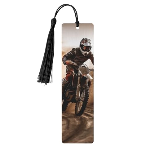 Motocross-Lesezeichen Ornament, Holz-Lesezeichen mit Quaste, Lesezeichen für Buchliebhaber, Seitenmarkierungen, Lesegeschenke für Frauen und Männer, handgefertigtes Holz-Lesezeichen-Etikett Motocross-Lesezeichen Ornament, Holz-Lesezeichen mit Quaste, Lesezeichen für Buchliebhaber, Seitenmarkierungen, Lesegeschenke für Frauen und Männer, handgefertigtes Holz-Lesezeichen-Etikett von BWLHJKE