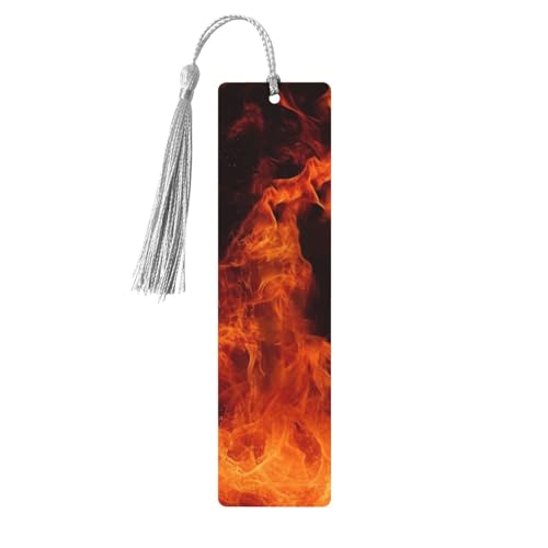 Tanzendes Feuer Lesezeichen Ornament, Holz-Lesezeichen mit Quaste, Lesezeichen für Buchliebhaber, Seitenmarkierungen, Lesegeschenke für Frauen und Männer, handgefertigtes Holz-Lesezeichen-Etikett Tanzendes Feuer Lesezeichen Ornament, Holz-Lesezeichen mit Quaste, Lesezeichen für Buchliebhaber, Seitenmarkierungen, Lesegeschenke für Frauen und Männer, handgefertigtes Holz-Lesezeichen-Etikett von BWLHJKE