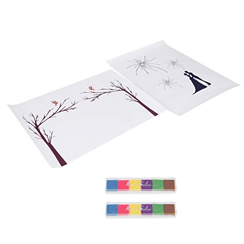 BWLZSP 2 Set DIY Muster Gäste Unterschriftenbuch Gästebuch Fingerabdruck Malerei Fingerabdruck Baum Gäste Unterschriftenbuch für Hochzeit Geburtstagsfeier BWLZSP 2 Set DIY Muster Gäste Unterschriftenbuch Gästebuch Fingerabdruck Malerei Fingerabdruck Baum Gäste Unterschriftenbuch für Hochzeit Geburtstagsfeier von BWLZSP