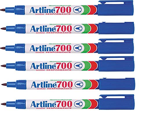 Artline EK-700 Permanentmarker, 0,7 mm Rundspitze, 6 Stück, Blau Artline EK-700 Permanentmarker, 0,7 mm Rundspitze, 6 Stück, Blau von BWR