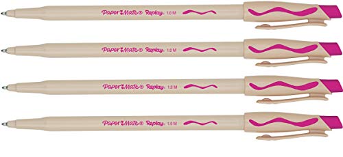 Papermate Replay Kugelschreiber, radierbar, 1,0 mm, Fuchsia, 4 Stück Papermate Replay Kugelschreiber, radierbar, 1,0 mm, Fuchsia, 4 Stück von BWR
