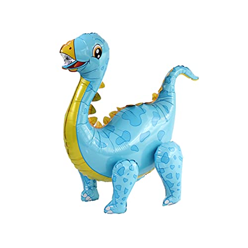Dino Folienballon Diplodocus im schönen metallic Farben, ein Hingucker für jede Party… (Blau) von Guoml