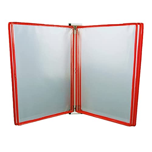 An der Wand montiertes Referenzsystem, 5 doppelseitige Paneele, an der Wand montierter Aktenhalter, A4-Ordner-Poster-Flipbook-Display, transparenter Seitendisplayständer aus PVC + Metall, L23 * H33 cm An der Wand montiertes Referenzsystem, 5 doppelseitige Paneele, an der Wand montierter Aktenhalter, A4-Ordner-Poster-Flipbook-Display, transparenter Seitendisplayständer aus PVC + Metall, L23 * H33 cm von BWUHDKS