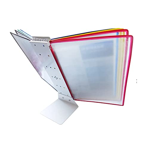 An der Wand montiertes Referenzsystem, An der Wand montiertes Referenzsystem, 10 doppelseitige Flip-Display-Ordner, Ordnerbinder, Desktop- und Wanddisplay, zur Anzeige von A4-Dokumenten(Varicolored) von BWUHDKS