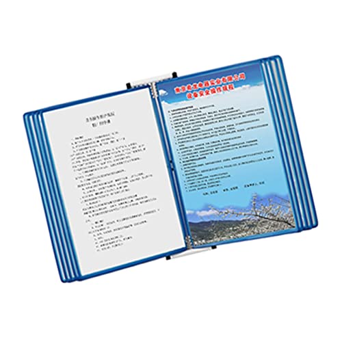 An der Wand montiertes Referenzsystem, An der Wand montiertes Referenzsystem, 10-seitiger 20-Blatt-Metall-Wandordner for Aufhängen (Rot) (Rot)(Blue) von BWUHDKS