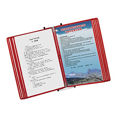 An der Wand montiertes Referenzsystem, An der Wand montiertes Referenzsystem, 10-seitiger 20-Blatt-Metall-Wandordner for Aufhängen (Rot) (Rot)(Red) von BWUHDKS