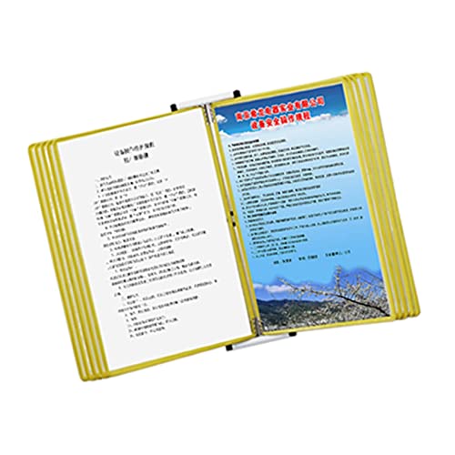 An der Wand montiertes Referenzsystem, An der Wand montiertes Referenzsystem, 10-seitiger 20-Blatt-Metall-Wandordner for Aufhängen (Rot) (Rot)(Yellow) von BWUHDKS