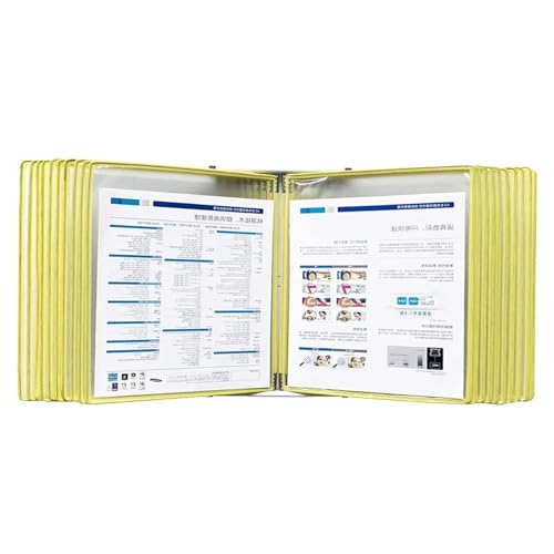 An der Wand montiertes Referenzsystem, An der Wand montiertes Referenzsystem, 20 Anzeigetaschen, langlebiges, platzsparendes Desktop-Anzeigeregal, zur Aufbewahrung von A4-Dokumenten im Büro/zu Hause(Y An der Wand montiertes Referenzsystem, An der Wand montiertes Referenzsystem, 20 Anzeigetaschen, langlebiges, platzsparendes Desktop-Anzeigeregal, zur Aufbewahrung von A4-Dokumenten im Büro/zu Hause(Y von BWUHDKS