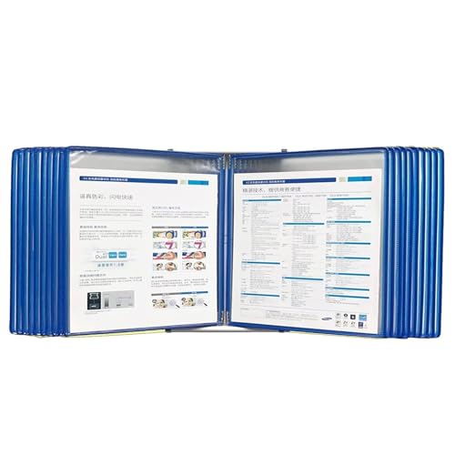 An der Wand montiertes Referenzsystem, An der Wand montiertes Referenzsystem, 20 Anzeigetaschen, langlebiges, platzsparendes Desktop-Anzeigeregal, zur Aufbewahrung von A4-Dokumenten im Büro/zu Hause(R An der Wand montiertes Referenzsystem, An der Wand montiertes Referenzsystem, 20 Anzeigetaschen, langlebiges, platzsparendes Desktop-Anzeigeregal, zur Aufbewahrung von A4-Dokumenten im Büro/zu Hause(R von BWUHDKS