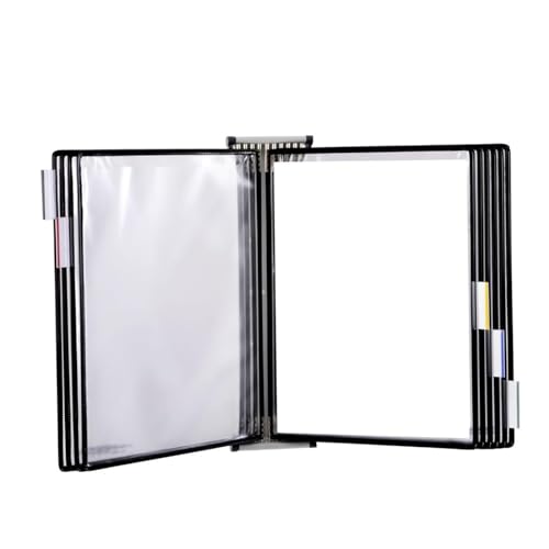 BWUHDKS An der Wand montiertes Referenzsystem, schwarzes PVC und doppelseitiges Display mit 20 Seiten, for die Anzeige und Aufbewahrung von A4-Dokumenten im Büro und in der Werkstatt BWUHDKS An der Wand montiertes Referenzsystem, schwarzes PVC und doppelseitiges Display mit 20 Seiten, for die Anzeige und Aufbewahrung von A4-Dokumenten im Büro und in der Werkstatt von BWUHDKS