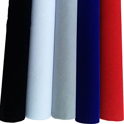 Selbstklebende Filzstoffrolle for Schubladeneinlagen und Bastelarbeiten, 50 cm x 148 cm, Mehrfarbig (12 Rot)(12 Red) von BWUHDKS