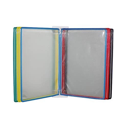 Wandmontiertes Referenzsystem, Wandmontiertes Referenzsystem, mit 10 Anzeigetaschen Wandmontiertes Referenzsystem, 20 Blatt Kapazität Universaltaschen, A4-Größe (Re(Multi Coloured) von BWUHDKS