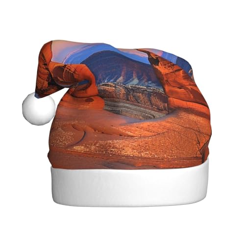 BWWHCCTI Arches National Park bedruckte Weihnachtsmütze für Erwachsene, Männer und Frauen, lustige Plüsch-Weihnachtsmannmütze, Weihnachten, Urlaub, Partyhut BWWHCCTI Arches National Park bedruckte Weihnachtsmütze für Erwachsene, Männer und Frauen, lustige Plüsch-Weihnachtsmannmütze, Weihnachten, Urlaub, Partyhut von BWWHCCTI