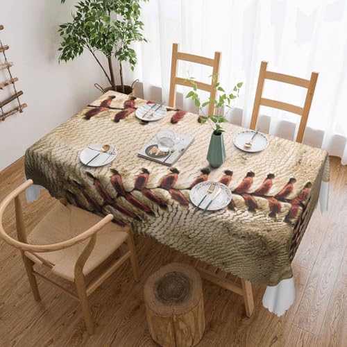 BWWHCCTI Baseball 1 bedruckte rechteckige Tischdecke, 137 x 183 cm, waschbar, dekorative Tischdecken mit Spitze, Polyester-Tischdecke für Küche, Buffet, Urlaub, Party, Hochzeitsbankett BWWHCCTI Baseball 1 bedruckte rechteckige Tischdecke, 137 x 183 cm, waschbar, dekorative Tischdecken mit Spitze, Polyester-Tischdecke für Küche, Buffet, Urlaub, Party, Hochzeitsbankett von BWWHCCTI