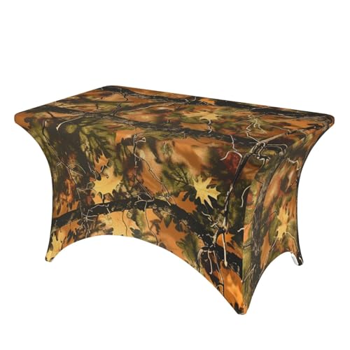 BWWHCCTI Bedruckte Tischdecke mit Blättermuster, elastische Kanten, waschbare Tischdecke für Hochzeiten, Messen, Partys, Küche, Esszimmer und Bankette BWWHCCTI Bedruckte Tischdecke mit Blättermuster, elastische Kanten, waschbare Tischdecke für Hochzeiten, Messen, Partys, Küche, Esszimmer und Bankette von BWWHCCTI