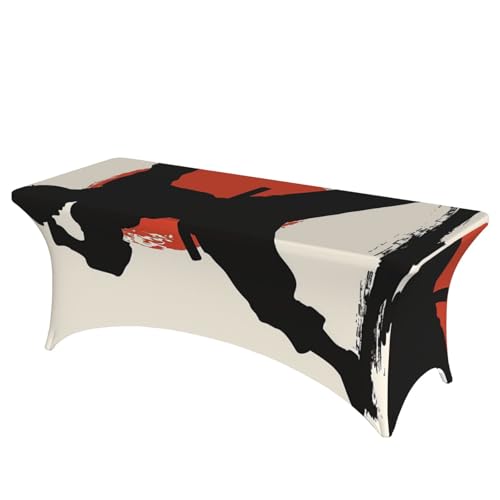 BWWHCCTI Bedruckte Tischdecke mit Karate-Männer-Druck, elastische Kanten, waschbare Tischdecke für Hochzeit, Messen, Partys, Küche, Essen und Bankette BWWHCCTI Bedruckte Tischdecke mit Karate-Männer-Druck, elastische Kanten, waschbare Tischdecke für Hochzeit, Messen, Partys, Küche, Essen und Bankette von BWWHCCTI