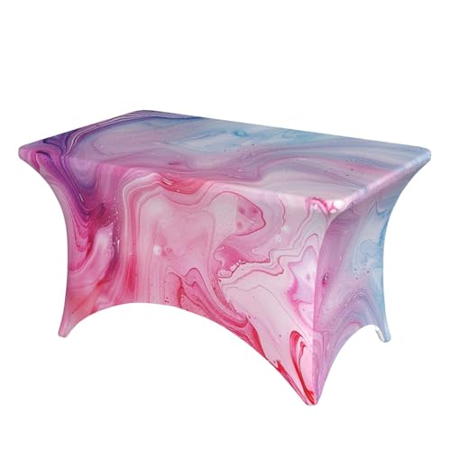 BWWHCCTI Bunte Tischdecke mit Marmor-Druck, elastische Kanten, waschbare Tischdecke für Hochzeiten, Messen, Partys, Küche, Esszimmer und Bankette BWWHCCTI Bunte Tischdecke mit Marmor-Druck, elastische Kanten, waschbare Tischdecke für Hochzeiten, Messen, Partys, Küche, Esszimmer und Bankette von BWWHCCTI