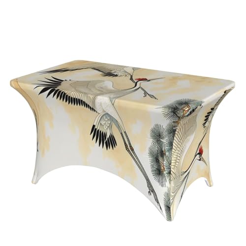 BWWHCCTI Japanische Vögel fliegende Malerei bedruckte Tischdecke mit elastischen Kanten, waschbare Tischdecke für Hochzeiten, Messen, Partys, Küche, Essen und Bankette BWWHCCTI Japanische Vögel fliegende Malerei bedruckte Tischdecke mit elastischen Kanten, waschbare Tischdecke für Hochzeiten, Messen, Partys, Küche, Essen und Bankette von BWWHCCTI