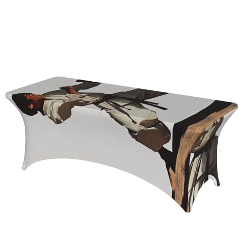BWWHCCTI Karate Men bedruckte Tischdecke mit elastischen Kanten, waschbare Tischdecke für Hochzeit, Messen, Partys, Küche, Esszimmer und Bankette BWWHCCTI Karate Men bedruckte Tischdecke mit elastischen Kanten, waschbare Tischdecke für Hochzeit, Messen, Partys, Küche, Esszimmer und Bankette von BWWHCCTI