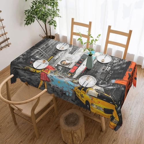 BWWHCCTI Love from New York bedruckte rechteckige Tischdecke, 137,2 x 183,9 cm, waschbar, dekorative Tischdecken mit Spitze, Polyester-Tischdecke für Küche, Buffet, Urlaub, Party, Hochzeitsbankett BWWHCCTI Love from New York bedruckte rechteckige Tischdecke, 137,2 x 183,9 cm, waschbar, dekorative Tischdecken mit Spitze, Polyester-Tischdecke für Küche, Buffet, Urlaub, Party, Hochzeitsbankett von BWWHCCTI