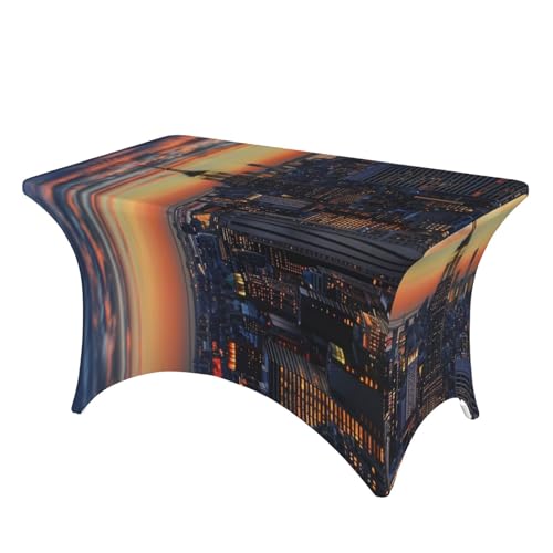 BWWHCCTI New York City bedruckte Tischdecke, 122 cm, elastische Kanten, waschbare Tischdecke für Hochzeiten, Messen, Partys, Küche, Esszimmer und Bankette BWWHCCTI New York City bedruckte Tischdecke, 122 cm, elastische Kanten, waschbare Tischdecke für Hochzeiten, Messen, Partys, Küche, Esszimmer und Bankette von BWWHCCTI
