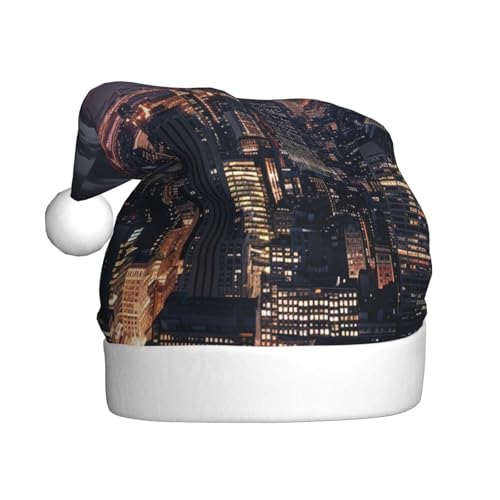 BWWHCCTI New York bedruckte Weihnachtsmütze für Erwachsene, Männer und Frauen, lustige Plüsch-Weihnachtsmannmütze, Weihnachten, Urlaub, Partyhut BWWHCCTI New York bedruckte Weihnachtsmütze für Erwachsene, Männer und Frauen, lustige Plüsch-Weihnachtsmannmütze, Weihnachten, Urlaub, Partyhut von BWWHCCTI