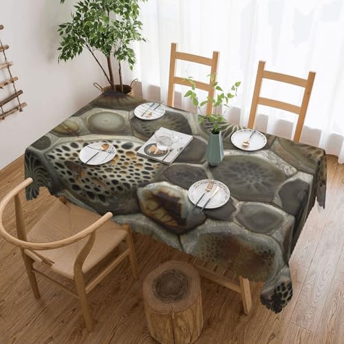 BWWHCCTI Petoskey Rechteckige Tischdecke mit Steindruck, waschbar, Esstisch, dekorative Tischdecke mit Spitze, Polyester, Tischdecke für Küche, Buffet, Urlaub, Party, Hochzeitsbankett BWWHCCTI Petoskey Rechteckige Tischdecke mit Steindruck, waschbar, Esstisch, dekorative Tischdecke mit Spitze, Polyester, Tischdecke für Küche, Buffet, Urlaub, Party, Hochzeitsbankett von BWWHCCTI