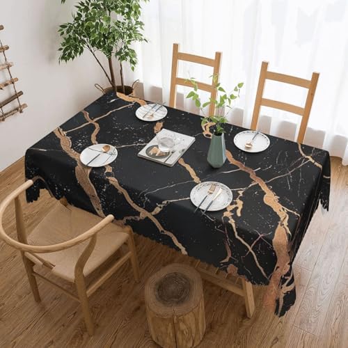 BWWHCCTI Rechteckige Tischdecke mit Marmor-Aufdruck, 137,2 x 183,9 cm, waschbar, mit Spitze, Polyester-Tischdecke für Küche, Buffet, Urlaub, Party, Hochzeitsbankett BWWHCCTI Rechteckige Tischdecke mit Marmor-Aufdruck, 137,2 x 183,9 cm, waschbar, mit Spitze, Polyester-Tischdecke für Küche, Buffet, Urlaub, Party, Hochzeitsbankett von BWWHCCTI
