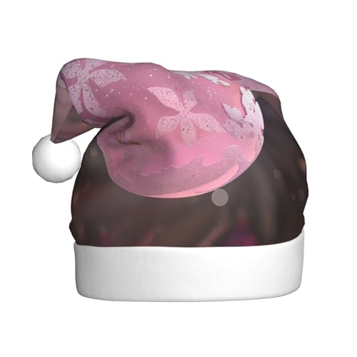 BWWHCCTI Schöne Weihnachtsball-bedruckte Weihnachtsmütze für Erwachsene, Männer und Frauen, lustige Plüsch-Weihnachtsmannmütze, Weihnachtsfeier-Mütze BWWHCCTI Schöne Weihnachtsball-bedruckte Weihnachtsmütze für Erwachsene, Männer und Frauen, lustige Plüsch-Weihnachtsmannmütze, Weihnachtsfeier-Mütze von BWWHCCTI