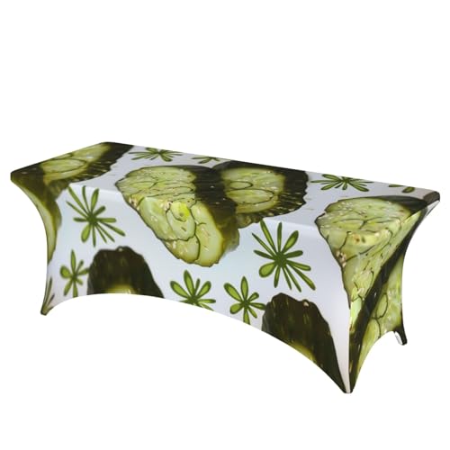 BWWHCCTI Sushi Dill Pickles bedruckte Tischdecke, 1,8 m, elastische Kanten, waschbare Tischdecke für Hochzeiten, Messen, Partys, Küche, Esszimmer und Bankette BWWHCCTI Sushi Dill Pickles bedruckte Tischdecke, 1,8 m, elastische Kanten, waschbare Tischdecke für Hochzeiten, Messen, Partys, Küche, Esszimmer und Bankette von BWWHCCTI
