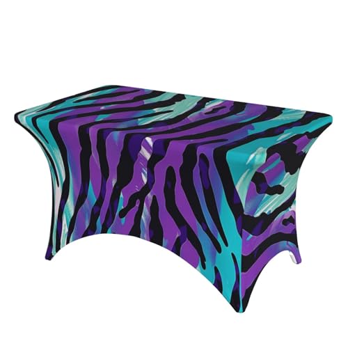 BWWHCCTI Tischdecke mit Zebrastreifen, Camouflage, bedruckt, elastische Kanten, waschbare Tischdecke für Hochzeiten, Messen, Partys, Küche, Esszimmer und Bankette BWWHCCTI Tischdecke mit Zebrastreifen, Camouflage, bedruckt, elastische Kanten, waschbare Tischdecke für Hochzeiten, Messen, Partys, Küche, Esszimmer und Bankette von BWWHCCTI