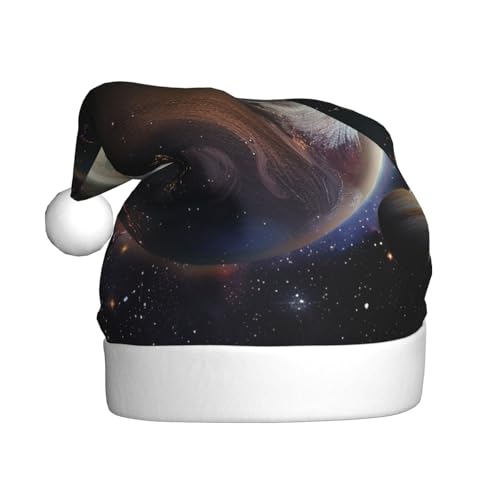 BWWHCCTI Universe Planet bedruckte Weihnachtsmütze für Erwachsene, Männer und Frauen, lustige Plüsch-Weihnachtsmannmütze, Weihnachten, Urlaub, Partyhut BWWHCCTI Universe Planet bedruckte Weihnachtsmütze für Erwachsene, Männer und Frauen, lustige Plüsch-Weihnachtsmannmütze, Weihnachten, Urlaub, Partyhut von BWWHCCTI