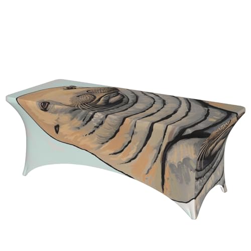 BWWHCCTI Walrus Art bedruckte Tischdecke, elastische Kanten, waschbare Tischdecke für Hochzeiten, Messen, Partys, Küche, Esszimmer und Bankette BWWHCCTI Walrus Art bedruckte Tischdecke, elastische Kanten, waschbare Tischdecke für Hochzeiten, Messen, Partys, Küche, Esszimmer und Bankette von BWWHCCTI