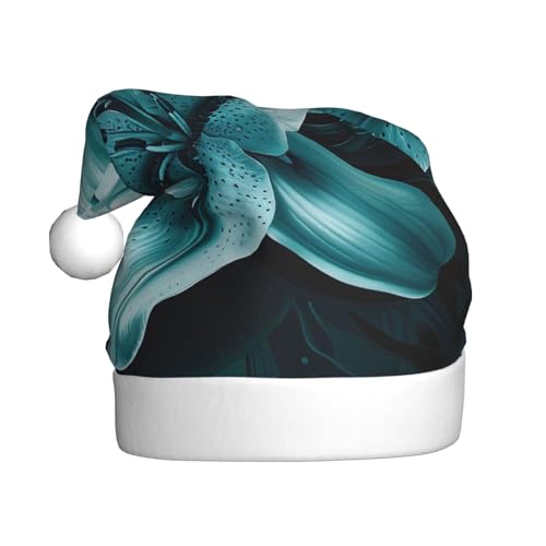 BWWHCCTI Weihnachtsmütze mit Lilienmotiv, für Erwachsene, Herren, Damen, lustig, Plüsch, Weihnachtsmannmütze, Weihnachtsfeierhut BWWHCCTI Weihnachtsmütze mit Lilienmotiv, für Erwachsene, Herren, Damen, lustig, Plüsch, Weihnachtsmannmütze, Weihnachtsfeierhut von BWWHCCTI