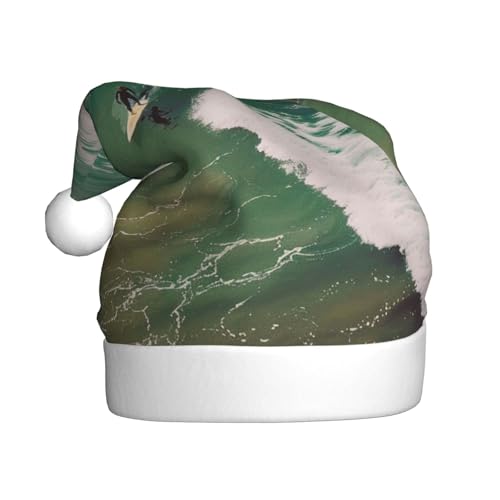 BWWHCCTI Weihnachtsmütze mit Strand-Motiv, bedruckt, für Erwachsene, Herren, Damen, lustig, Plüsch, Weihnachtsmannmütze, Weihnachten, Urlaub, Party BWWHCCTI Weihnachtsmütze mit Strand-Motiv, bedruckt, für Erwachsene, Herren, Damen, lustig, Plüsch, Weihnachtsmannmütze, Weihnachten, Urlaub, Party von BWWHCCTI