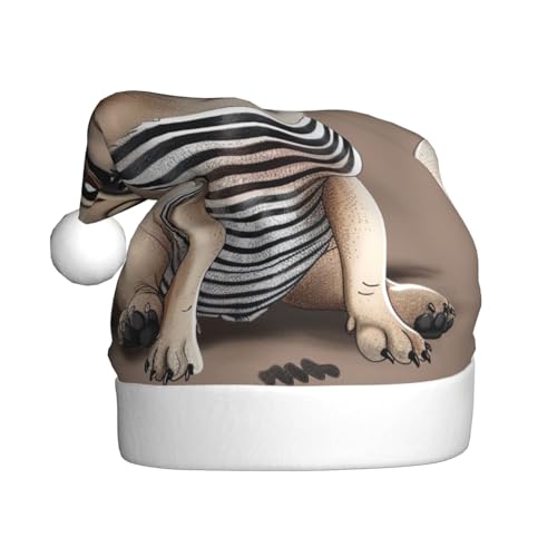 BWWHCCTI Weihnachtsmütze mit niedlichem Mops-Motiv, bedruckt, für Erwachsene, Männer, Frauen, lustige Plüsch-Weihnachtsmannmütze, Weihnachten, Urlaub, Partyhut BWWHCCTI Weihnachtsmütze mit niedlichem Mops-Motiv, bedruckt, für Erwachsene, Männer, Frauen, lustige Plüsch-Weihnachtsmannmütze, Weihnachten, Urlaub, Partyhut von BWWHCCTI