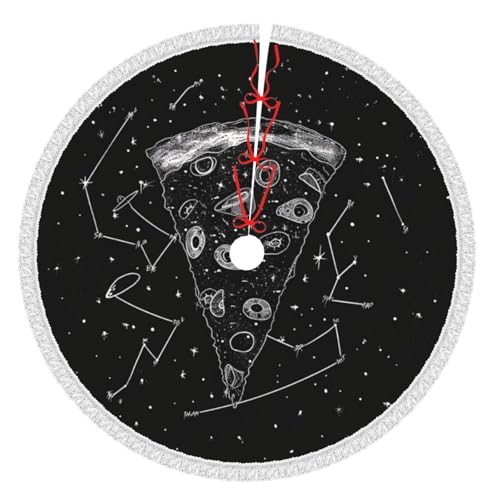 Pizza-Konstellation, bedruckt, 121,9 cm, Weihnachtsbaumrock mit Quaste, verdickte Weihnachtsbaummatte, Dekorationen, Röcke für Weihnachten, Urlaub, Party-Dekoration Pizza-Konstellation, bedruckt, 121,9 cm, Weihnachtsbaumrock mit Quaste, verdickte Weihnachtsbaummatte, Dekorationen, Röcke für Weihnachten, Urlaub, Party-Dekoration von BWWHCCTI
